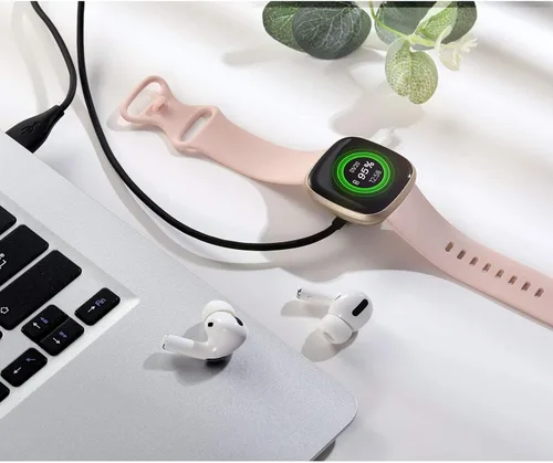 Miniatura 7 de Cable de Carga Maledan Compatible con Cargador Fitbit Sense/Fitbit Versa 4, Estación de Soporte de Carga USB de Reemplazo Durable Accesorios