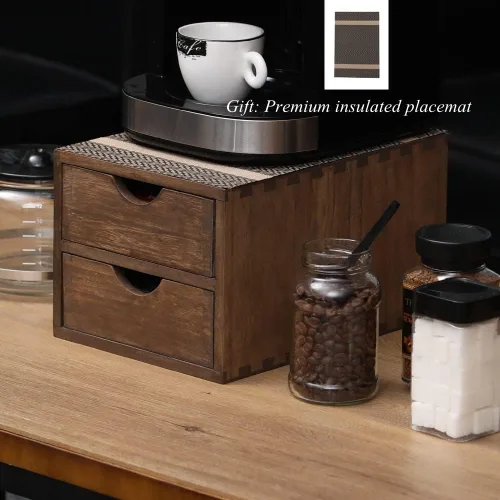 Miniatura 6 de DDYURI Organizador de Cajón Soporte para Cápsulas de Café - Accesorios de Almacenamiento de Cubiertos de Cocina/ Cajones K-Cup con Partición