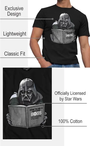 Miniatura 2 de Camiseta graciosa con dibujo de Darth Vader Star Wars Dark Side Empire para adultos
