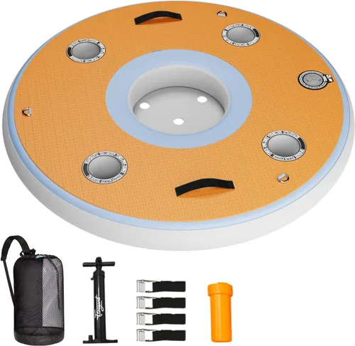 Flotadores inflables para piscina para adultos, barra flotante inflable, portavasos integrado, espuma suave de EVA de 0.472 in, espacio de