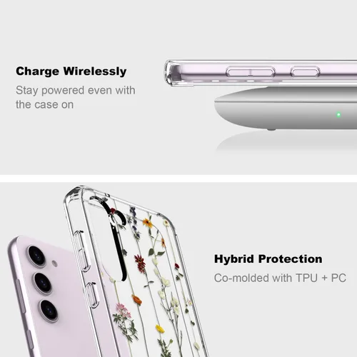 Miniatura 5 de ICEDIO Funda para Samsung Galaxy S23 Plus, delgada, transparente, con diseños de moda, para niñas y mujeres, funda protectora duradera y resistente