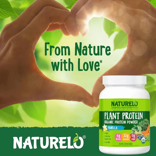 Miniatura 6 de NATURELO Proteína vegetal en polvo, vainilla, 0.78 oz de proteína, sin OMG, vegano, sin gluten, lácteos o soja, sin sabores artificiales, colorantes
