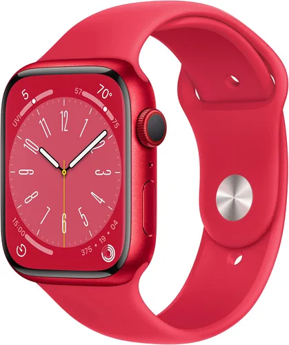 Miniatura 14 de Apple Watch Series 8 [GPS + Celular 45mm] Reloj inteligente con caja de aluminio plateado y correa deportiva blanca - S/M. Rastreador de fitness