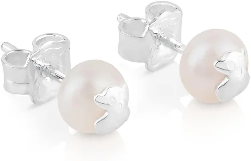 Miniatura 4 de TOUS Bear - Aretes de plata 925 con perlas cultivadas en agua dulce blancas Plata de ley Plata Perla simulada