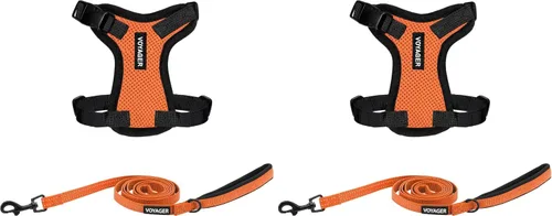 Miniatura 46 de Best Pet Supplies Voyager Step-in Lock - Arnés para mascotas con correa reflectante para mascotas, con mango de neopreno de 5 pies, soporta