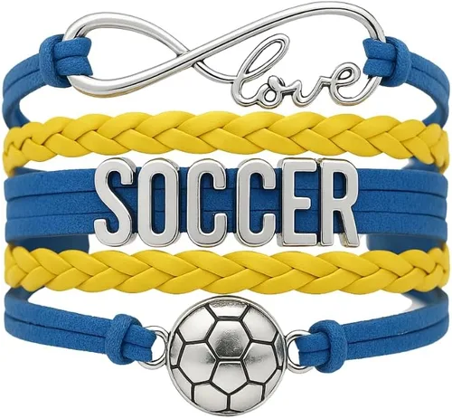 Miniatura 36 de Sportybella - Pulsera de fútbol ajustable, regalo para jugadores