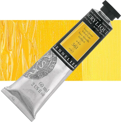 Miniatura 41 de Sennelier Acrílico para artistas extrafinos, 2.0 fl oz, luz verde cromo S3