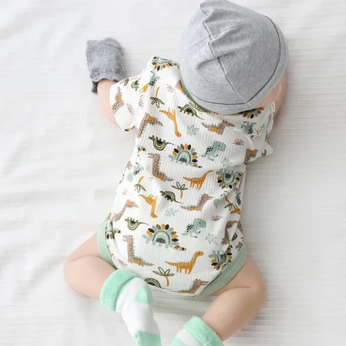 Miniatura 49 de Body de manga corta para bebé recién nacido, ropa de algodón de una pieza, 5 unidades, 0-12 meses
