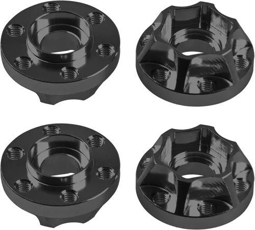 Metal RC Buje Hexagonal de 12 mm Extension Combiner Compatible con Llanta de 1.9/2.2 pulgadas, Axial SCX10 Traxxas TRX4 D90 1/10 RC Crawler (9 mm,