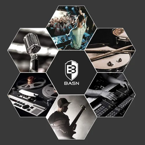 Miniatura 5 de BASN Auriculares profesionales intrauditivos con monitor para cantantes, bateristas y músicos con conector MMCX IEM (Pro Clear Negro)
