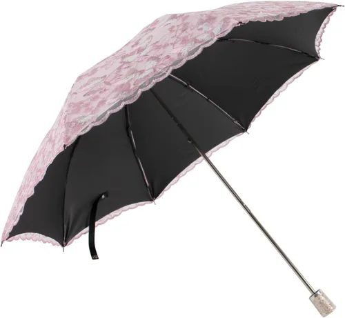 Miniatura 97 de Honeystore Sombrilla bordada con flor 3D plegable UV con encaje clásico