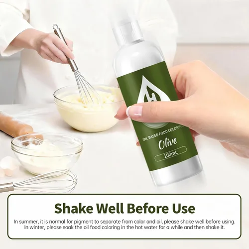 Miniatura 4 de Colorante alimentario a base de aceite de oliva para chocolate, 3.4 fl oz, aceite concentrado profesional, colorante alimentario para derretir