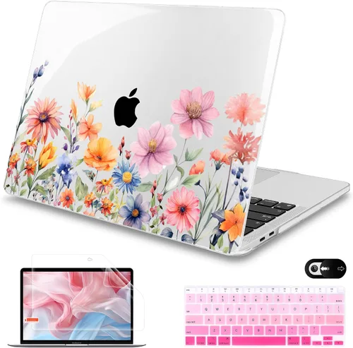 Miniatura 14 de Mektron para MacBook Air 13 Funda A1466/A1369 (Versión 2010-2017), Cubierta de carcasa rígida de plástico con fijación a presión para MacBook Air