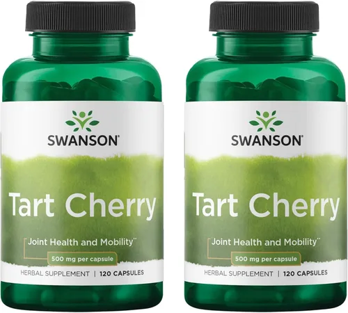 Swanson Tarta Cereza 500 mg 120 Cápsulas (Paquete de 2)