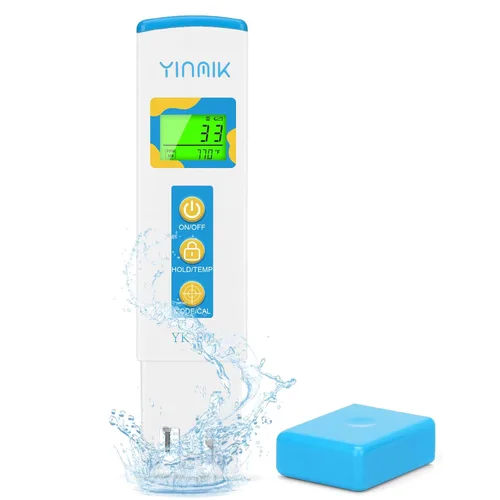 Medidor TDS para agua potable, medidor PPM de agua, probador EC TDS para sistema RO/RI, agua del grifo, agua filtrada, probador de calidad de agua