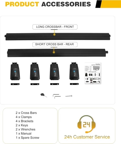 Miniatura 3 de Barras Transversales de Techo Compatibles con Buick Encore 2013 2014 2015 2016 2017 2018 2019 2020 2021 2022 Portaequipajes con Barras Transversales