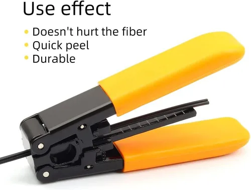 Miniatura 2 de Kit de herramientas de fibra óptica FTTH con cortador 36000 FC-6S y cable de caída de fibra óptica Pelacables de fibra óptica CFS-3 acero inoxidable