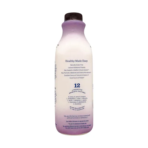 Miniatura 4 de Lifeway Kéfer de leche entera orgánica, miel de coco, 32 onzas, 0.39 oz de proteína, 12 cultivos activos vivos