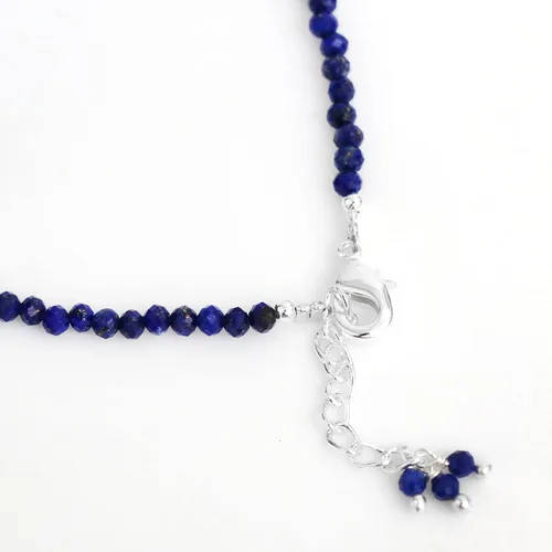 Miniatura 73 de Gempires - Pulseras de cuentas de piedras preciosas hechas a mano, ligeras, de cristal, para uso diario, hipoalergénicas, de 8 pulgadas, chapadas