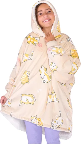 Miniatura 56 de Bare Home B-Cozy - Manta con capucha, para llevar puesta, suave, afelpada, de sherpa, cálida, acogedora, de gran tamaño, disponible en tamaños