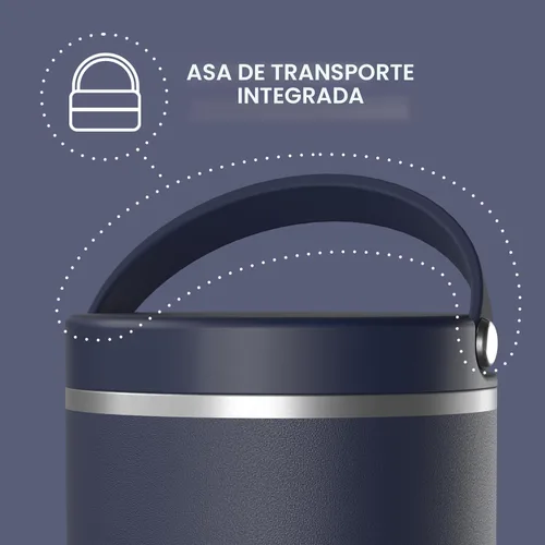 Miniatura 4 de Hydrapeak Tarro de comida de acero inoxidable con aislamiento al vacío de 25 onzas para comida caliente y fría, recipiente de boca ancha a prueba