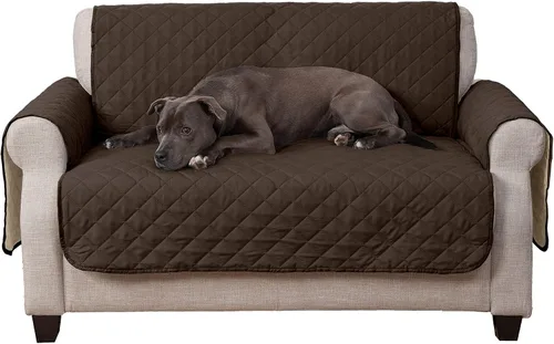 Miniatura 17 de Furhaven - Funda para muebles de sala de estar para perros y gatos, protector reversible de dos tonos, resistente al agua, lavable, color expreso