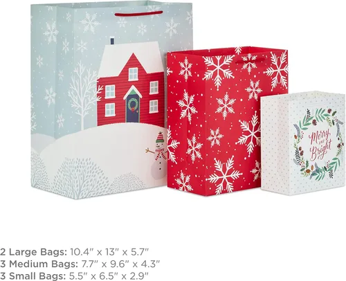Miniatura 3 de Hallmark - Surtido de bolsas de regalo para Navidad rústicas