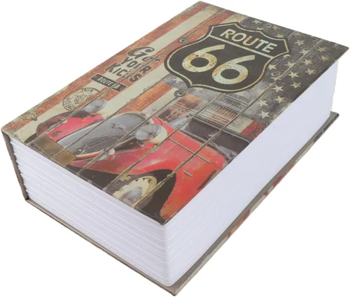 Miniatura 14 de Caja de depósito con forma de libro con combinación de diccionario, caja de dinero, caja de seguridad para joyas con llave (A)