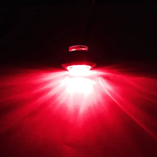 Miniatura 3 de KEING Paquete de 10 luces LED redondas de 3/4 pulgadas, color rojo, indicador, luz indicadora lateral para camión, remolque, caravana, cabina