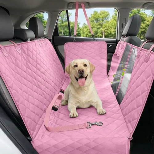 Miniatura 16 de Funda de asiento de coche para perros, funda de asiento para perros 600D resistente y duradera para asiento trasero, hamaca para perros 100%