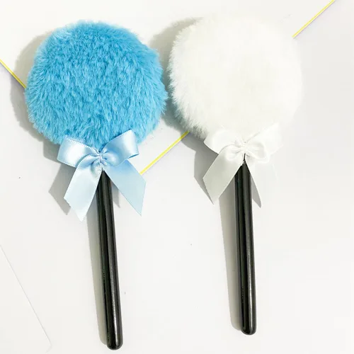 Miniatura 7 de 4 piezas de polvo de ajuste, soplos de algodón de azúcar, paleta de maquillaje, soplo de polvo suelto