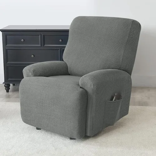 Miniatura 3 de Konsilsa Fundas para sofá reclinable de 1/2/3/4 plazas, funda elástica para sillones reclinables, funda para sillón reclinable, funda Tela 1-22