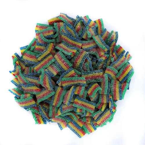 Miniatura 6 de SweetGlob Cinturones de goma agria caramelo (1 libra, frambuesa azul agria)