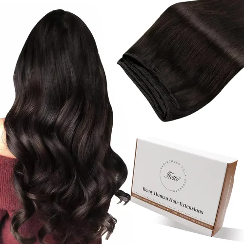 Miniatura 31 de Hetto - Extensiones de cabello humano de trama color rubio platino, 12 pulgadas, 2.47 onzas, #60 Coser en trama, volumen natural diario, suave
