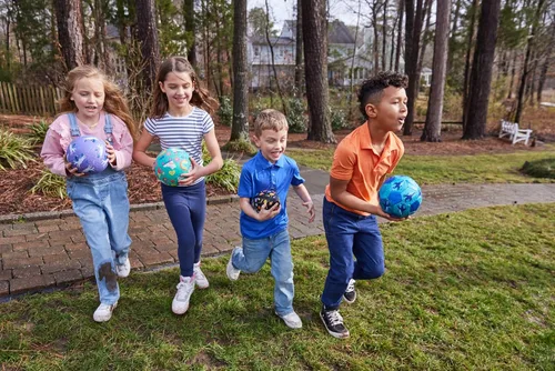 Miniatura 2 de Crocodile Creek Pelota de Patio de Juegos – Pelota de goma duradera para niños de 3 años en adelante – Pelota inflable que rebota para kickball