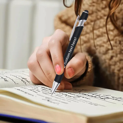 Miniatura 5 de Bolígrafos personalizados, bolígrafo grabador de negocios personalizados, bolígrafos personalizados con nombre, lápices capacitivos para pantallas