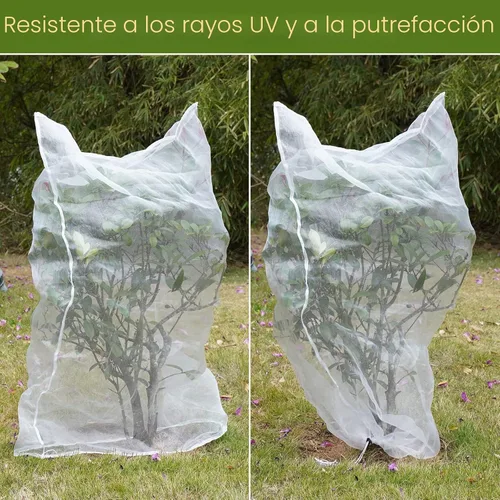 Miniatura 6 de Cubierta de malla para plantas, malla de jardín al aire libre, red para plantas de tomate, cubierta para plantas de mosquito, red de pájaros