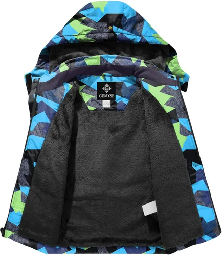 Miniatura 3 de Chaqueta de esquí impermeable para niño con capucha GEMYSE