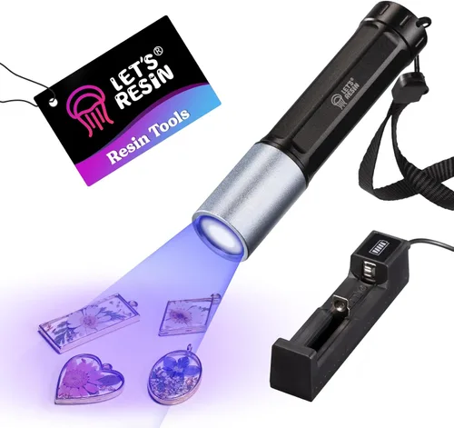 Miniatura 8 de LET'S RESIN Luz UV mejorada para resina, luz de resina UV portátil de gran tamaño, curado rápido y lámpara UV portátil, suministros de fabricación