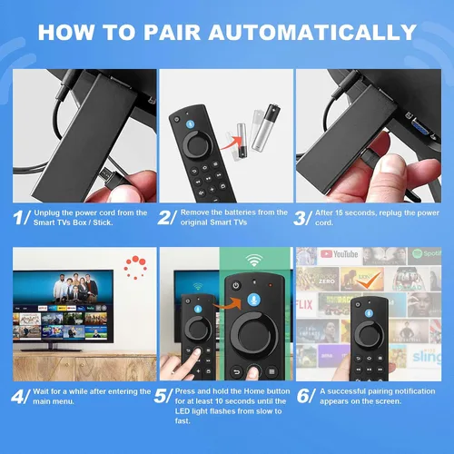 Miniatura 5 de Control remoto Firestick de repuesto compatible con Fire Smart TV Stick Lite/Stick 4K/Smart TV 3ª generación/cubo de TV