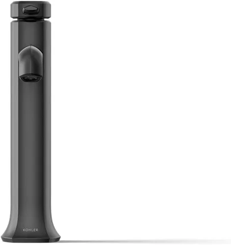 Miniatura 10 de KOHLER 27003-4K-BL - Grifo de baño alto de un solo mango con montaje de drenaje emergente, grifo de lavabo de baño de un agujero, 1.0 gpm, negro
