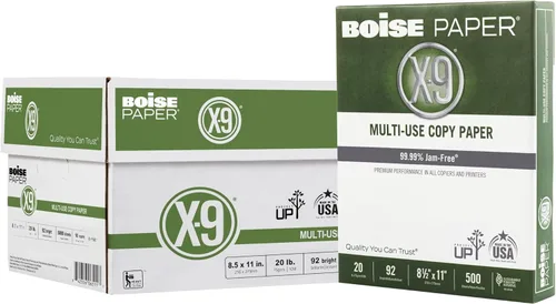 Miniatura 8 de Boise Paper X-9 - Papel de copia multiusos – Sin resma (2000 hojas) Carta de 8.5 x 11 pulgadas SPLOX (caja de fácil transporte) 92 blanco