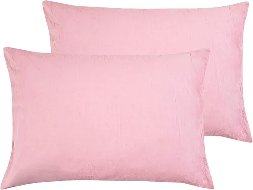 Miniatura 13 de Fundas de almohada – Juego de 2 fundas de almohada de algodón de 600 hilos, calidad de algodón, sedoso y suave, sin arrugas