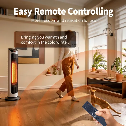 Miniatura 7 de Nuevo control remoto de repuesto compatible para calentador de espacio de torre Lasko CT22425 2033625