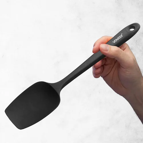 Miniatura 6 de Juego de espátulas de silicona, espátula de cuchara de goma resistente al calor con diseño de una pieza sin costuras, espátula cuchara Surtido