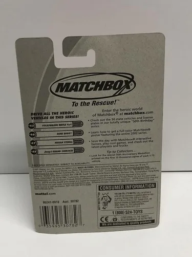 Miniatura 3 de 2001 Matchbox #45 VOLKSWAGEN BEETLE 4X4 1/64 scale die-cast