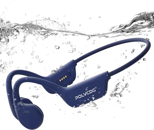 Miniatura 9 de Auriculares para Natación, Auriculares de Conducción Ósea IPX8 Impermeables, Auriculares de Oído Abierto con Micrófono de 32GB de Memoria