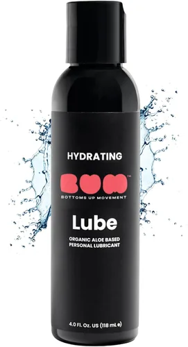 Bum - Lubricante hidratante a base de agua para el cuidado íntimo diario, lubricante personal con infusión de aloe orgánico con fórmula equilibrada