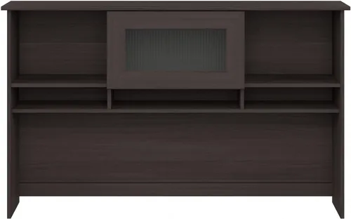 Miniatura 8 de BUSH FURNITURE Mueble de madera de roble, color café de 60 pulgadas, Madera, Heather Gray