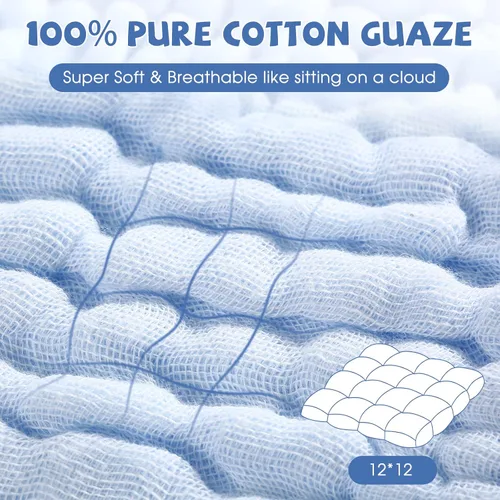 Miniatura 5 de MUKIN Toallitas para bebé, paños suaves para recién nacidos, toallitas de baño absorbentes, paños o toallas para eructos, lista de regalos de bebé